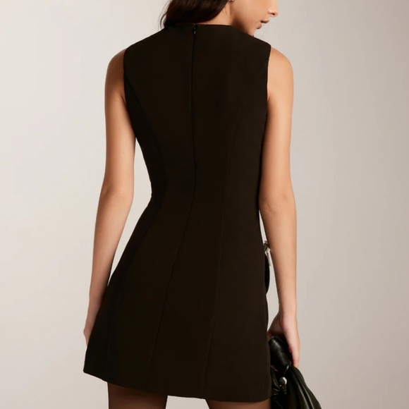 17- NWT Commense Removable Rhinstone Bow Dress Small - Picture 3 of 9